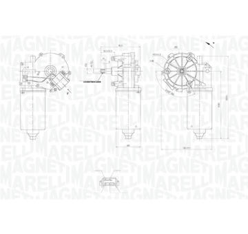 Motor stěračů MAGNETI MARELLI 064360700010