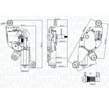 Motor stieračov MAGNETI MARELLI 064371000010