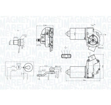 Motor stieračov MAGNETI MARELLI 064371900010