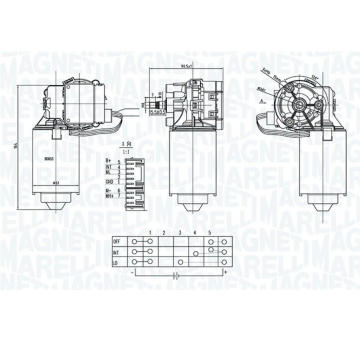 Motor stieračov MAGNETI MARELLI 064373800010