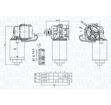 Motor stieračov MAGNETI MARELLI 064373900010