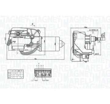 Motor stieračov MAGNETI MARELLI 064374000010