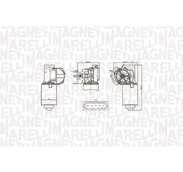 Motor stěračů MAGNETI MARELLI 064375400010