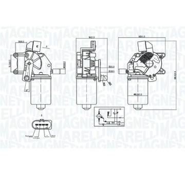 Motor stieračov MAGNETI MARELLI 064376600010