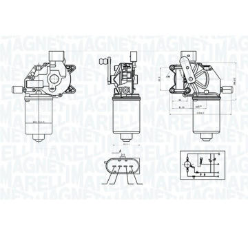 Motor stieračov MAGNETI MARELLI 064376700010