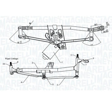 Systém čistenia skiel MAGNETI MARELLI 064351752010