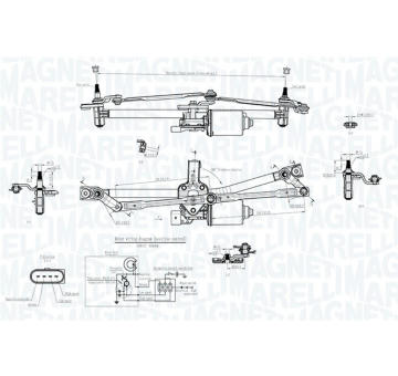 Systém čistenia skiel MAGNETI MARELLI 064351768010