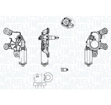 Motor stěračů MAGNETI MARELLI 064013022010