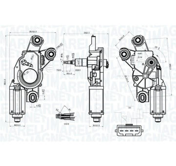 Motor stieračov MAGNETI MARELLI 064070000010