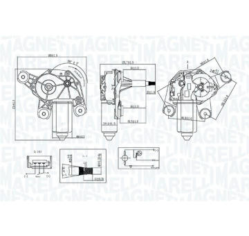 Motor stieračov MAGNETI MARELLI 064071200010