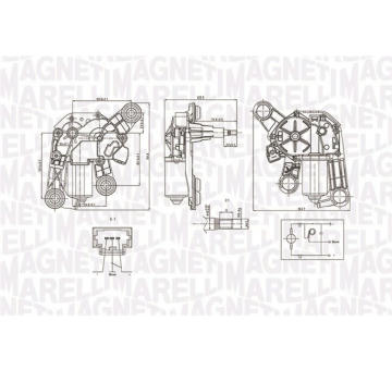 Motor stieračov MAGNETI MARELLI 064071400010