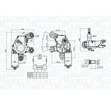 Motor stieračov MAGNETI MARELLI 064072300010
