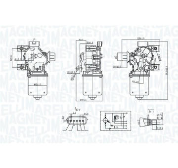 Motor stěračů MAGNETI MARELLI 064072800010