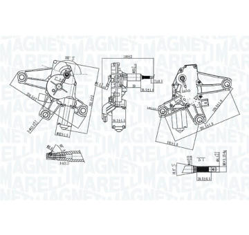 Motor stieračov MAGNETI MARELLI 064074400010