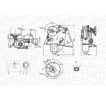 Motor stěračů MAGNETI MARELLI 064074500010