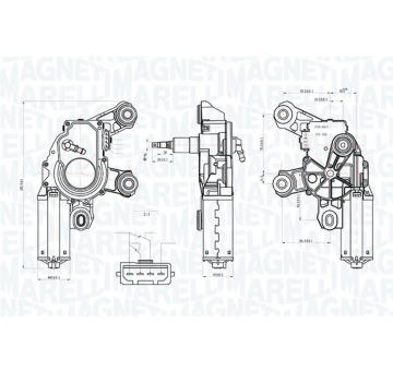 Motor stieračov MAGNETI MARELLI 064074800010