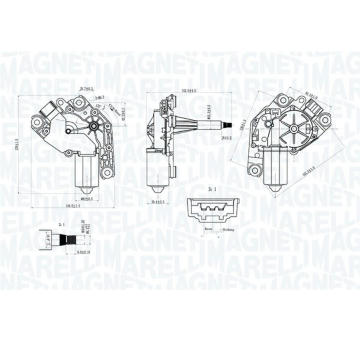 Motor stieračov MAGNETI MARELLI 064075500010