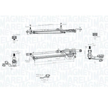 Mechanizmus stieračov MAGNETI MARELLI 085570700010