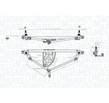 Mechanizmus stieračov MAGNETI MARELLI 085570705010