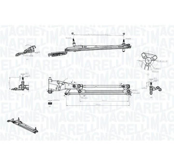 Mechanizmus stieračov MAGNETI MARELLI 085570706010