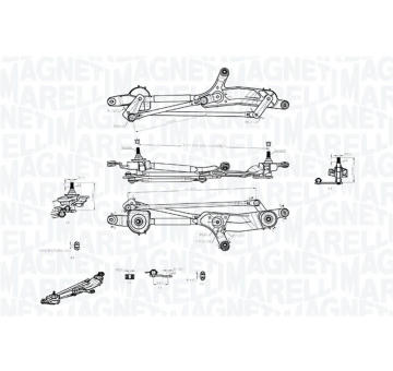 Mechanizmus stieračov MAGNETI MARELLI 085570711010