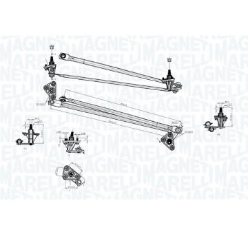 Mechanizmus stieračov MAGNETI MARELLI 085570713010