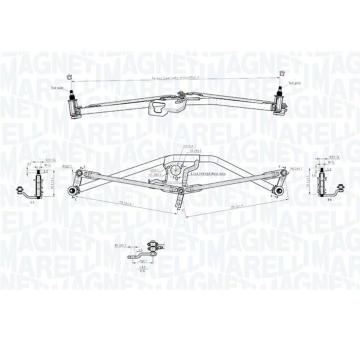 Mechanizmus stieračov MAGNETI MARELLI 085570719010