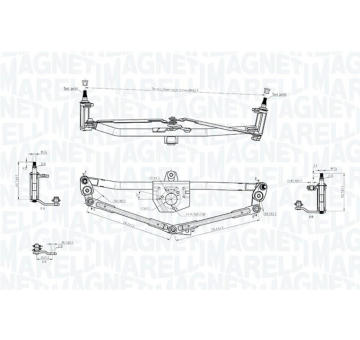 Mechanizmus stieračov MAGNETI MARELLI 085570720010