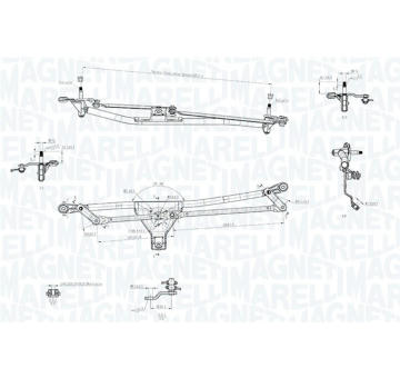 Mechanizmus stieračov MAGNETI MARELLI 085570721010