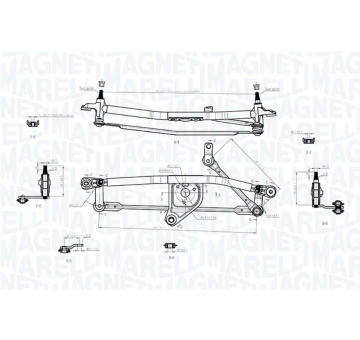 Mechanizmus stieračov MAGNETI MARELLI 085570723010