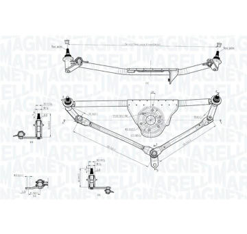 Mechanizmus stieračov MAGNETI MARELLI 085570726010