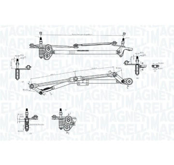 Mechanizmus stieračov MAGNETI MARELLI 085570727010