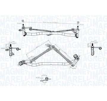 Mechanizmus stieračov MAGNETI MARELLI 085570746010