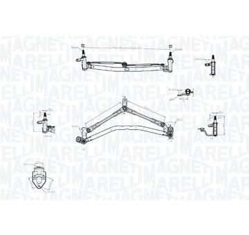 Mechanizmus stieračov MAGNETI MARELLI 085570747010