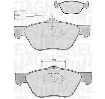 Sada brzdových destiček, kotoučová brzda MAGNETI MARELLI 363916060103