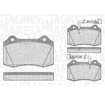 Sada brzdových destiček, kotoučová brzda MAGNETI MARELLI 363916060107