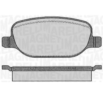 Sada brzdových destiček, kotoučová brzda MAGNETI MARELLI 363916060114