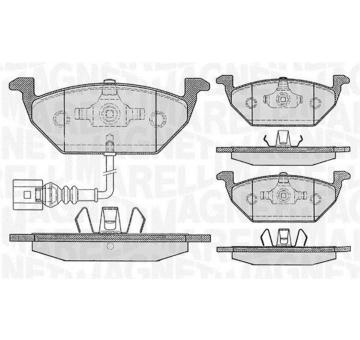 Sada brzdových destiček, kotoučová brzda MAGNETI MARELLI 363916060132
