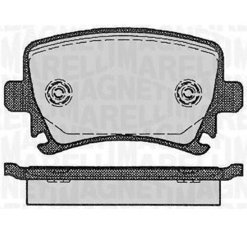 Sada brzdových destiček, kotoučová brzda MAGNETI MARELLI 363916060133