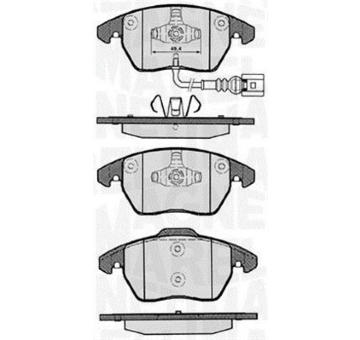 Sada brzdových destiček, kotoučová brzda MAGNETI MARELLI 363916060135
