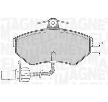 Sada brzdových destiček, kotoučová brzda MAGNETI MARELLI 363916060138