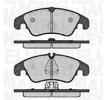 Sada brzdových destiček, kotoučová brzda MAGNETI MARELLI 363916060140