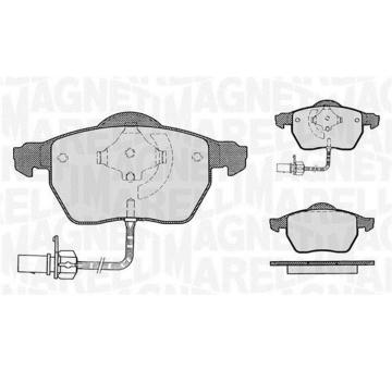 Sada brzdových destiček, kotoučová brzda MAGNETI MARELLI 363916060142