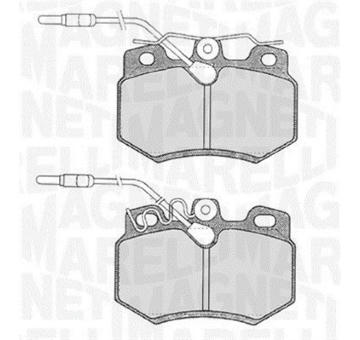 Sada brzdových destiček, kotoučová brzda MAGNETI MARELLI 363916060167