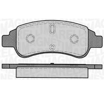 Sada brzdových destiček, kotoučová brzda MAGNETI MARELLI 363916060170