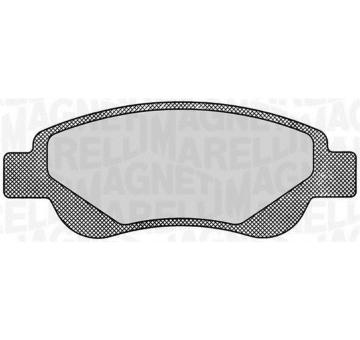 Sada brzdových destiček, kotoučová brzda MAGNETI MARELLI 363916060172