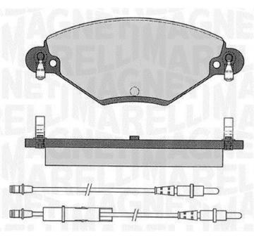 Sada brzdových destiček, kotoučová brzda MAGNETI MARELLI 363916060181