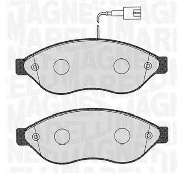 Sada brzdových destiček, kotoučová brzda MAGNETI MARELLI 363916060189