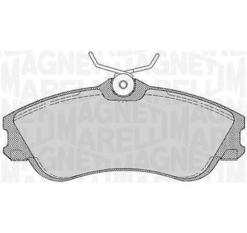 Sada brzdových destiček, kotoučová brzda MAGNETI MARELLI 363916060199