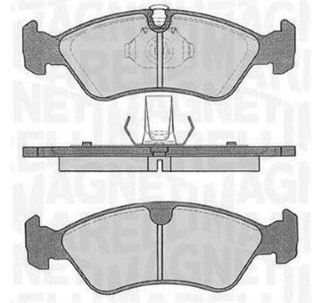 Sada brzdových destiček, kotoučová brzda MAGNETI MARELLI 363916060205